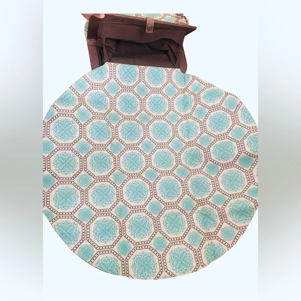 Petunia pickle bottom, clutch diaper bag in Brown turquoise